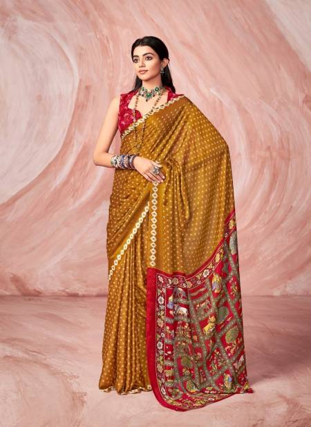 Stavan Tarang New Fancy Silk Designer Printed Saree Collection Catalog